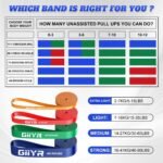Resistance Bands Set for Men & Women - 4 Levels Exercise Band with Door Anchor, Pull Up Bands for Strength Training, Stretching, Powerlifting, Home Workouts - Image 8