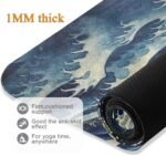 Skull Yoga Mat for Women Men 71" x 26" Non Slip Exercise & Fitness Mat 1mm Thick Workout Mat for Yoga, Pilates, Come with Storage Bag - Image 5