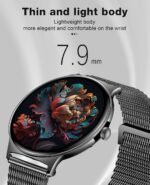 7.9MM Ultra-Thin Smart Watches for Men Women, with Bluetooth Make/Answer Call, 1.43" AMOLED Fitness Tracker, Heart Rate/Blood Pressure/Sleep Monitor, 100+ Sports Modes Smartwatch for Android iPhone - Image 6
