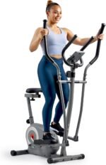 Sunny Health & Fitness Essential Smart 2-in-1 Cross Trainer Elliptical Bike, Magnetic Training Machine for Adult/Seniors Home Gym Cardio Exercises, Free SunnyFit App Bluetooth Connection - SF-E322004 - Image 2