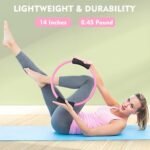 Pilates Ring and Ball Set with 3 Resistance Bands, Pilates Equipment for Home Workout, Better me Pilates Kit to Tone, Sculpt and Strengthen - Fitness Magic Circle Ring for Yoga Women - Image 3