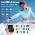 Smart Watch with Bluetooth Call (Answer/Make Call), 1.85" Ultra Large HD Screen, 100+ Sports Mode 2025 Smart Watches for Men Women, IP68 Waterproof Fitness Tracker with Heart Rate Sleep Monitor, Pink - Image 7