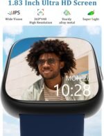 Smart Watch, Alexa Built-in, Answer/Make Calls 44mm Smartwatch Women Men, 1.83" Sports Watch IP68 Waterproof, Heart Rate SpO2 Sleep Stress Monitor, Step Counter Watch for Android & iOS Phone - Image 4