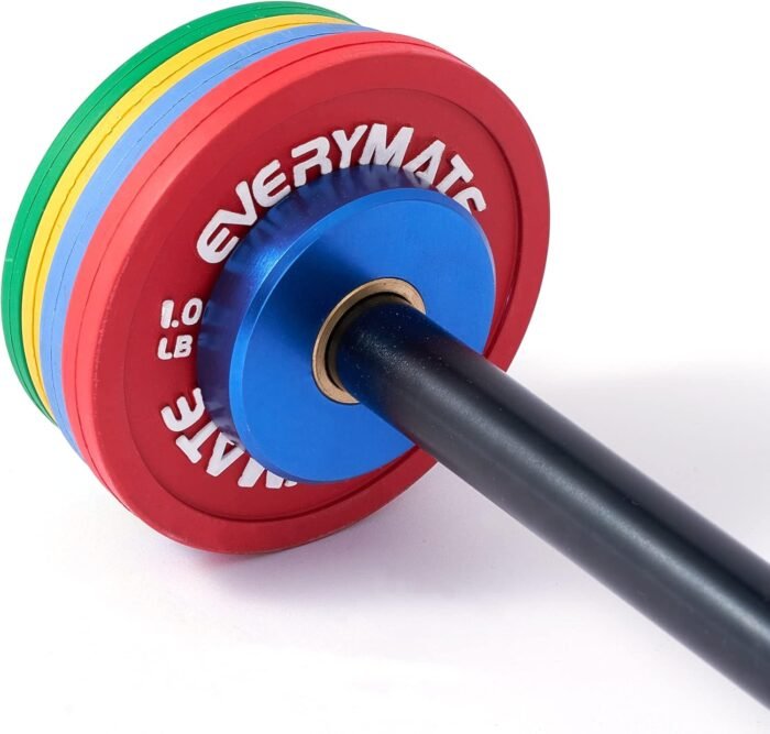 Rubber Fractional Weight Plates Set of 8 Micro Weight Plate Pair of 0.25LB 0.5LB 0.75LB 1 LB for Olympic Barbells for Strength Training Micro Plates Weight Plate - Image 8