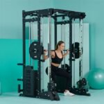 RitKeep PMAX 5600 Home Gym SmithΔ Machine, 6-in-1 Strength Training System with 326lb Dual Weight Stacks, Multi-Accessories Including Chin-up, Dip Bar, Low Row and Landmine. - Image 8