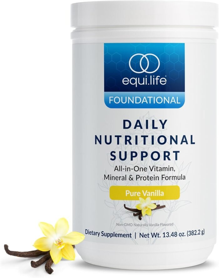 Equilife Daily Nutritional Support, All-in-One Multivitamin Meal Replacement, Pure Vanilla Flavor, 15G Plant Protein, Supports Overall Wellness Including Energy, Digestion, & Skin, 14 Servings Tub - Image 2