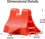 Keyserve(Red Pressure Point Massage Tool Handheld - Deep Muscle Trigger Acupressure Point Massager - Cervical Traction Device Portable Cervical Vertebra Release Device Pressure Point Massage Tool - Image 5