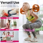 Resistance Bands for Working Out,5 Booty Bands for Women Men Fabric Elastic Bands for Exercise Bands for Legs, Thighs Glutes Includes Workout Bands Guide for Yoga,Physical Therapy Home Fitness - Image 7