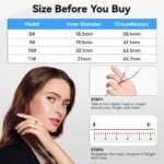 Smart Ring for Men Women - 2025 AI Fitness Tracker with Blood Oxygen/Sleep/Meditation/Heart Rate/Stress, Women's Health, Air Shutter, 5ATM Waterproof, Android & iOS Compatible (Black, #8) - Image 7