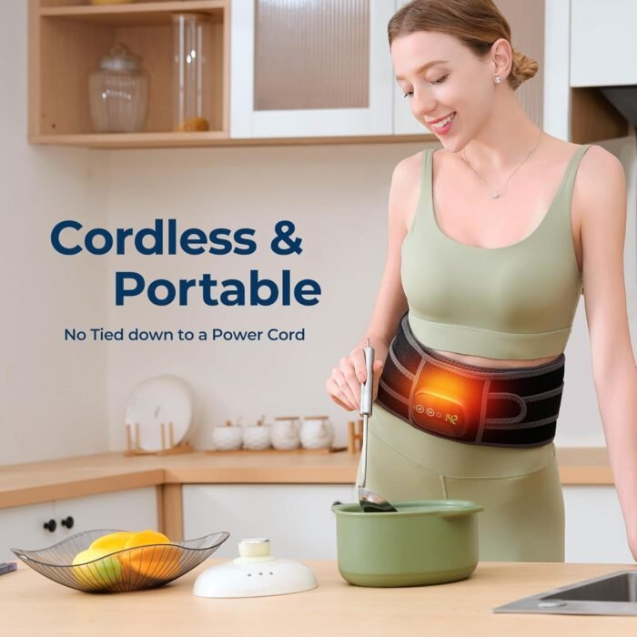 Heating Pad for Back HOMRELEXA Cordless Lower Back Massager with Heat, Birthday Gifts for Dad Men Women Mom, 3 Heating Levels & 3 Massage Mode - Image 6