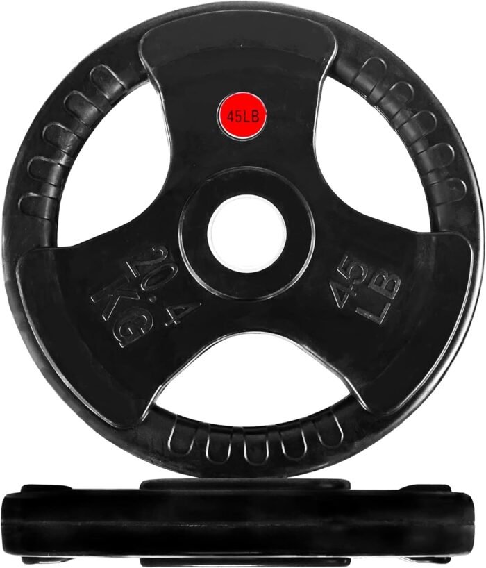 Cast Iron 2-Inch Olympic Plate Weight Plate for Strength Training and Weightlifting, Multiple Sizes - Image 2