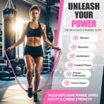 Jump Rope, Weighted Jump Rope for Women, Adult Skipping Rope for Fitness, Home Gym Workout Equipment, Heavy jumprope for Improve Strength, Weight Loss, Shaping Body, Boxing Training - Image 9