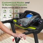 FYC Folding Treadmill for Home with Incline 330lb Weight Capacity 3.5HP Portable Electric Treadmill with Bluetooth, 12 Preset Programs Exercise Running Machine Easy Assembly - Image 6
