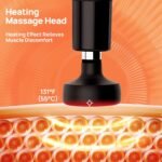 Massage Gun with Heat,Deep Tissue Massager with 12MM Amplitude, Professional Massager for Pain Relief,Portable Percussion Muscle Massage Gun for Back, 2025 Gifts,FSA/HSA Eligible - Image 4