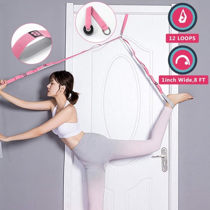 Yoga Wheel Set 11-in-1,Back Roller & 2 Blocks with Strap,Resistance Bands,Jump Rope,Carrying Bag,Perfect Yoga Back Wheel Accessory Starter Kit for Beginner, Stretching, Improving Backbends - Image 7