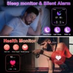 Smart Watch for Men Fitness Tracker: Make/Answer Call Military Smart Watches for Men Digital Mens Watches Running Waterproof Smartwatch Android Phones iPhone Samsung Compatible Heart Rate Monitor - Image 4
