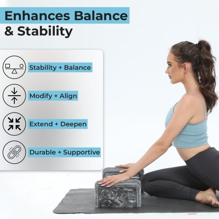 Yoga Block, 1 piece Lightweight, Arc Shape for Stable Grip, Ink Painting Design, Portable and Durable Yoga Brick for Enhanced Comfort and Support - Image 5