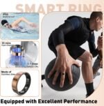 Smart Ring with Sleep Monitoring, Step Counting, Heart Rate, Blood Oxygen, Blood Pressure for iPhone and Android, No Subscription Fee, IP68 Waterproof Health Tracker (Silver, 11) - Image 4