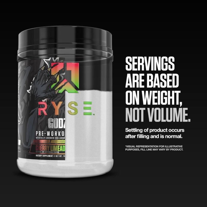 RYSE Godzilla X Noel Deyzel Pre Workout Powder - Monsterberry Lime - 400mg Caffeine, High Stim Pre-Workout for Men & Women with Citrulline & Beta Alanine - Energy, Pump & Focus - 20/40 Servings - Image 10