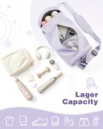 Small Gym Bag for Women,Waterproof Mini Duffle Bag Womens Spotrs Workout Bags Small Travel Duffel Bag with Wet Pocket Carry on Weekender Bags for Dance Swimming,Gym,Yoga,Fitness Purple - Image 8