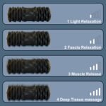 Fitster Vibrating Foam Roller Massager –Electric Foam Roller with 5 Vibration Intensities – Rechargeable Battery – Durable Foam & Solid Core – Recovery,Fitness, Sports – Travel Foam Roller (Black) - Image 5