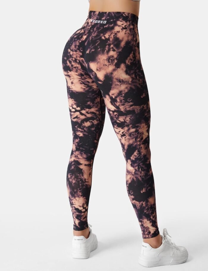 YEOREO Workout Leggings for Women Jada Scrunch Butt Lifting Leggings Seamless Screen Print Gym Yoga Pants - Image 6