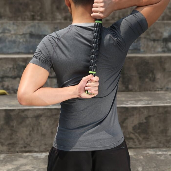 Idson Muscle Roller Stick for Athletes- Body Massage Sticks Tools Massager for Relief Muscle Soreness,Cramping and Tightness,Help Legs and Back Recovery,Black Green - Image 7