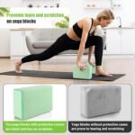 Yoga Blocks with Silicone Protective Cover, Premium EVA Foam Yoga Block for Yoga, Pilates, Meditation & Stretching, Non-Slip Lightweight Durable Bricks for Improving Poses & Balance - Image 6