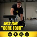 HulkFit 2-inch Rubber Coated Steel Weight Plates Set for Loadable Dumbbell Bar & Plate Only Strength Training - Black - Image 6