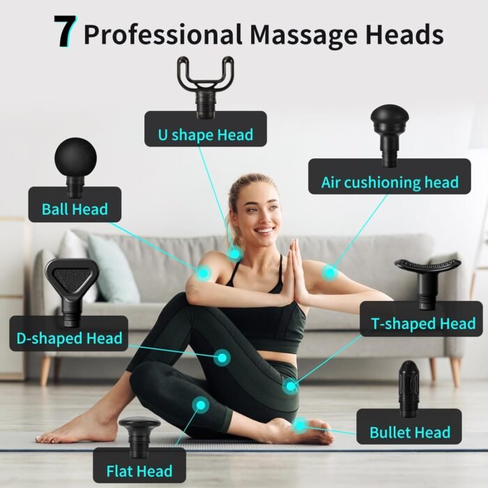 arboleaf Massage Gun, Powerful Massage Gun Deep Tissue, Handheld Percussion Muscle Massager with Portable Travel Case for Athletes, Relax, Gifts, FSA HSA Eligible - Image 8