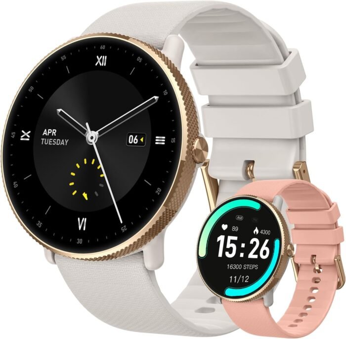 Smart Watch for Women Fitness tracker: Make/Answer Call Smart Watches for Women Waterproof Digital Mens watches Running Smartwatch Android Phone iPhone Samsung Compatible Heart Rate Monitor Step - Image 2