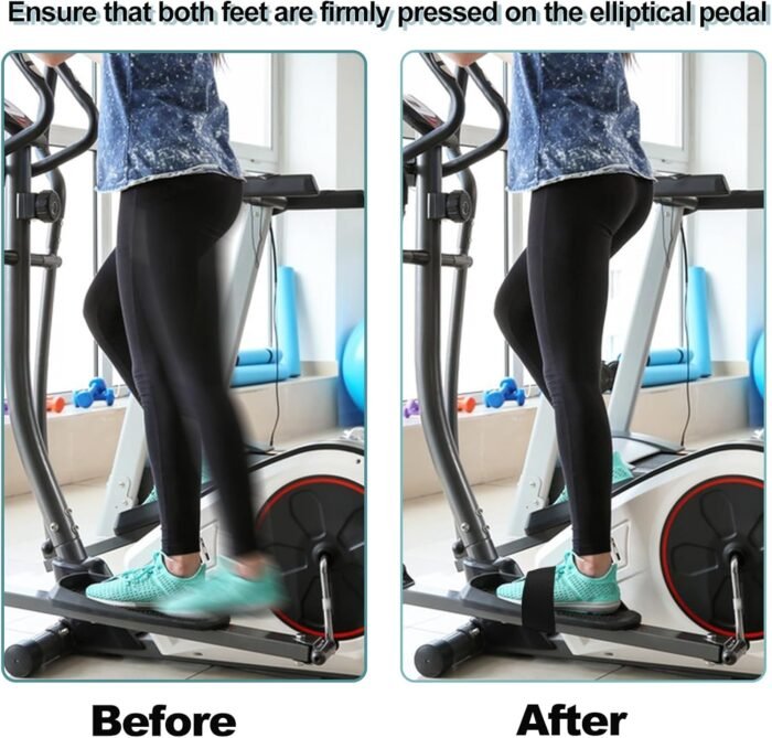 Adjustable Pedal Straps for Ellipse Leg Exerciser Machine, Feet Pedal Strap Under The Desk Leg Training Exerciser Fitness Strap Home Office Sports Accessories for Fit Foot Prevent Slipping - Image 5