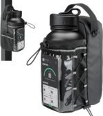 Magnetic Gym Bag for Men and Women, Magnetic Water Bottle Holder with Touch-screenable Clear Phone Pocket, Portable Sling Gym Bags, Crossbody Pouch for Gym Sports Travel Workout Bag, Gym Accessories - Image 2