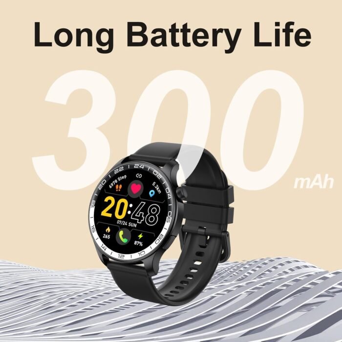 Smart Watch, 40mm AMOLED Touchscreen Smartwatch for Men Women (Answer/Make Call), Fitness Tracker with 110+ Sport Modes, IP68 Waterproof/Spo2/Pedometer/Sleep Monitor, Activity Tracker for Android iOS - Image 8