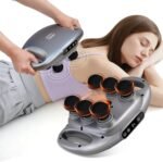 Massage Gun Deep Tissue with 6 Head - Electric Massager Gun for Legs, Arms, Waist, Back, 9 Levels & 9 Modes Back Massager for Pain Relief, Ideal Gifts for Friends, Mom and Dad, Gray - Image 2