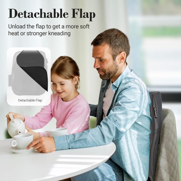 Shiatsu Low Back Massager - FSA HSA Eligible,3D Kneading Massage Pillow for Pain Relief Deep Tissue,Portable Rolling Massager for Home Office,Gifts for Mom Dad Women Men - Image 8