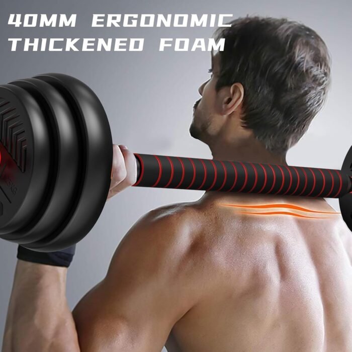Adjustable Weight Dumbbell Set, 4 In1 Dumbbells Set Used As Barbell, Kettlebells, Push Up Stand, Fitness for Women Men Home Gym Workout Exercise Strength Training Versatile Weights Quipment - Image 3