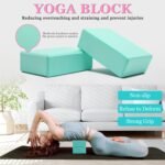 Yoga Wheel Set, Wheel Foam Roller for Back Pain & Stretching, Yoga Blocks 2 Pack with Strap, Trigger Point Therapy Massage Ball for Deep Tissue, 500lbs Capacity, Back Cracker Roller - Image 4