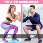 Fabric Resistance Bands for Working Out, 6pcs Band Set, 3pcs Non-Slip Booty Bands 3pcs Loop Exercise Bands for Leg, Glutes, Hip Elastic Bands for Gym, Home Fitness, Pilates, Yoga for Women and Men - Image 8