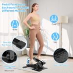 ANCHEER Under Desk Elliptical Exercise Machine,Standing or Seated Ellipse Leg Exerciser with 8 Level Resistance,Portable Exercise Equipment with LCD Display Monitor,Fully Assembled - Image 3