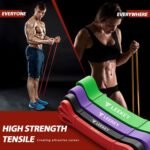 LEEKEY Resistance Bands Set for Pull-Up Assistance & Full-Body Training, Multi-Level Exercise Bands with Bag for Home Workouts, Physical Therapy, Strength Training (Men/Women) - Image 5