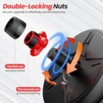 Adjustable Dumbbell Set, 55/70lbs Free Weights with Upgraded Nut, 4 in 1 Weight Set Used as Kettlebells, Barbell, Push Up Stand, Fitness Exercise for Home Gym Suitable for Men/Women - Image 4