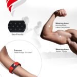 FITCENT Heart Rate Monitor Armband, Bluetooth ANT+ Optical Heart Rate Sensor Arm Band, Rechargeable Fitness Tracker for Peloton Strava Zwift Polar Beat DDP Yoga Wahoo Fitness (Red) - Image 7