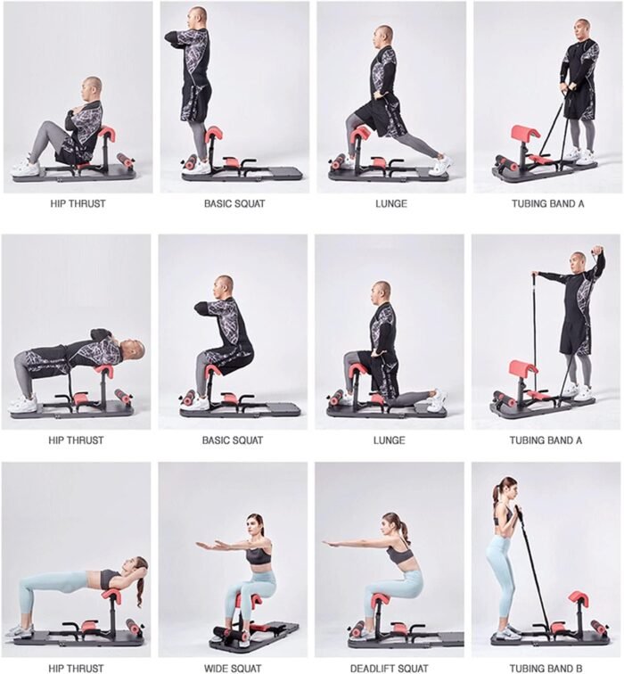 Hip Thrust & Squat Machine for Home – Multi-Function Glute Builder, Leg & Core Strengthening Equipment – Adjustable Sissy Squat, Hip Thrusts, Squat Assist Machine for Home Gym - Image 7