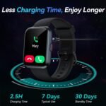 Smart Watches for Men Android & iPhone, 1.8" Alexa Built-in Smartwatches Fitness Tracker Watch with Bluetooth Calls, IP68 Waterproof, Heart Rate/Sleep/SpO2 Monitor, 110 Sport Modes - Black - Image 7
