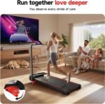 RHYTHM FUN Incline Foldable Treadmill, Walking Pad Treadmill with Incline, 300 lbs Portable Treadmills with Handles for Home Office Use, Under Desk Compact Walking Pad - Image 9