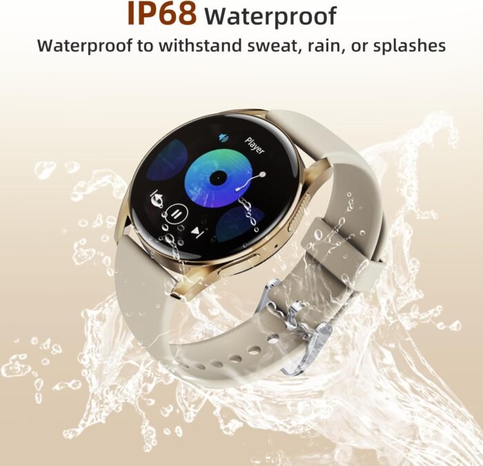 Bebinca Smartwatch for Women, 1.27" IP68 Waterproof Fitness Tracker with Call Function, Heart Rate Monitor, SpO2, Sleep Tracking & Pedometer, Zinc Alloy Case, Compatible with iPhone & Android - Image 8
