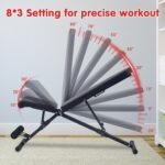 Adjustable Weight Bench 800Lbs Capacity - 4X Stability Vs Standard Benches, FID Incline Decline Bench for Full Body Training, Home Gym & Lifting - Image 7