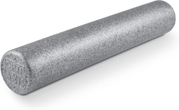 OPTP Silver AXIS Foam Roller, Moderate Density for Sports Medicine, Physical Therapy, Pilates, Yoga - Myofascial Release on Trigger Points (Silver Moderate Density, 36" x 6" Round) - Image 2