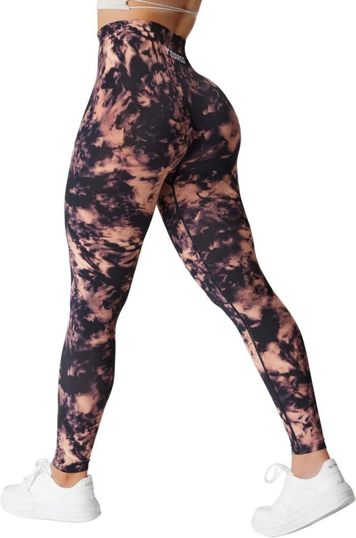 YEOREO Workout Leggings for Women Jada Scrunch Butt Lifting Leggings Seamless Screen Print Gym Yoga Pants - Image 2